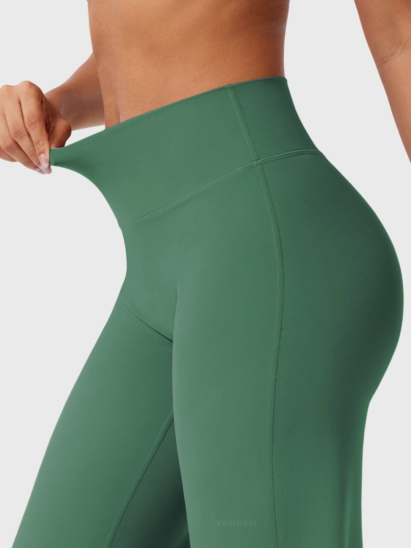 Yeoreo | The High-Waist Seamless-Front Straight-Leg Leggings