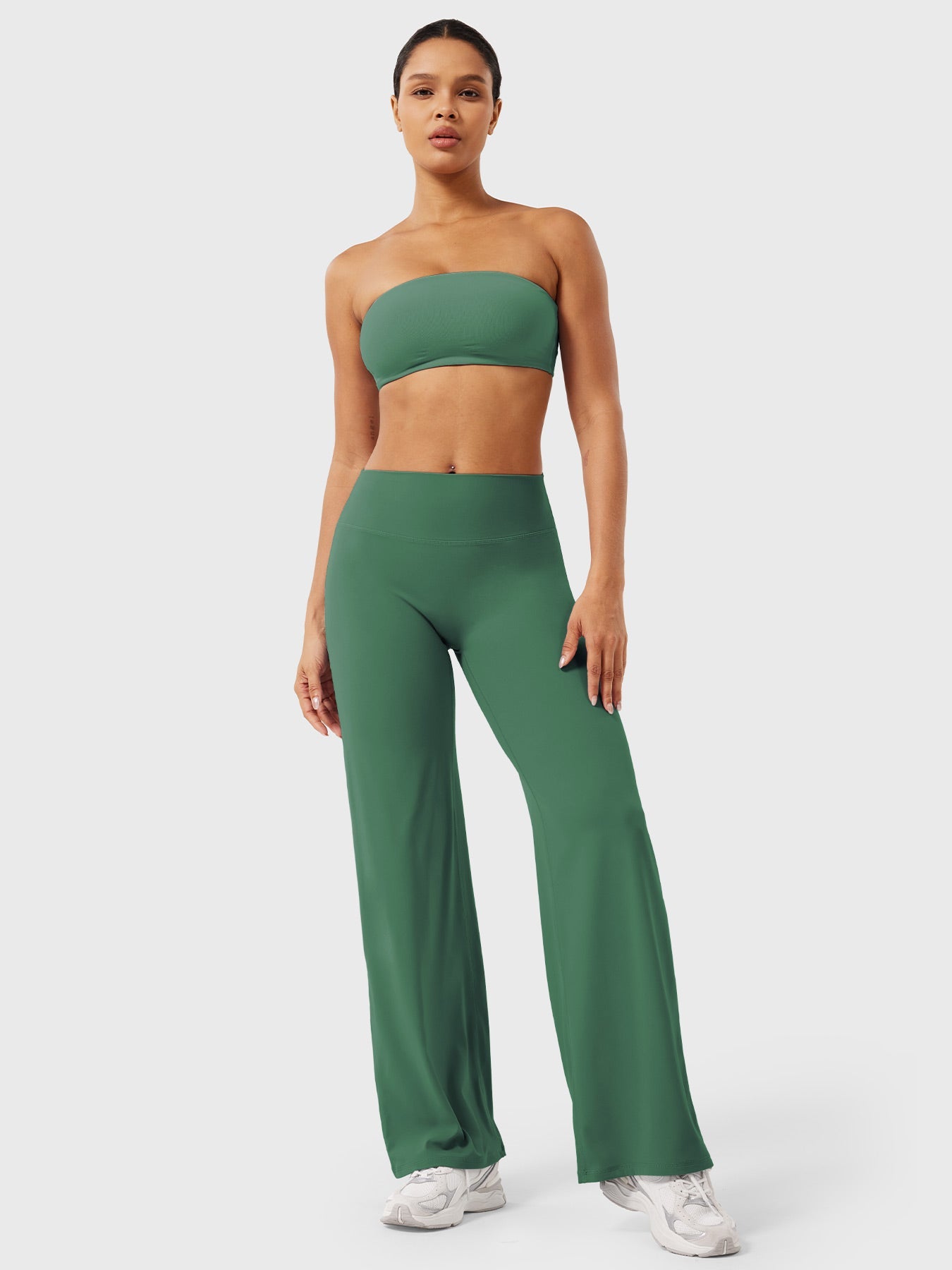 Yeoreo | The High-Waist Seamless-Front Straight-Leg Leggings