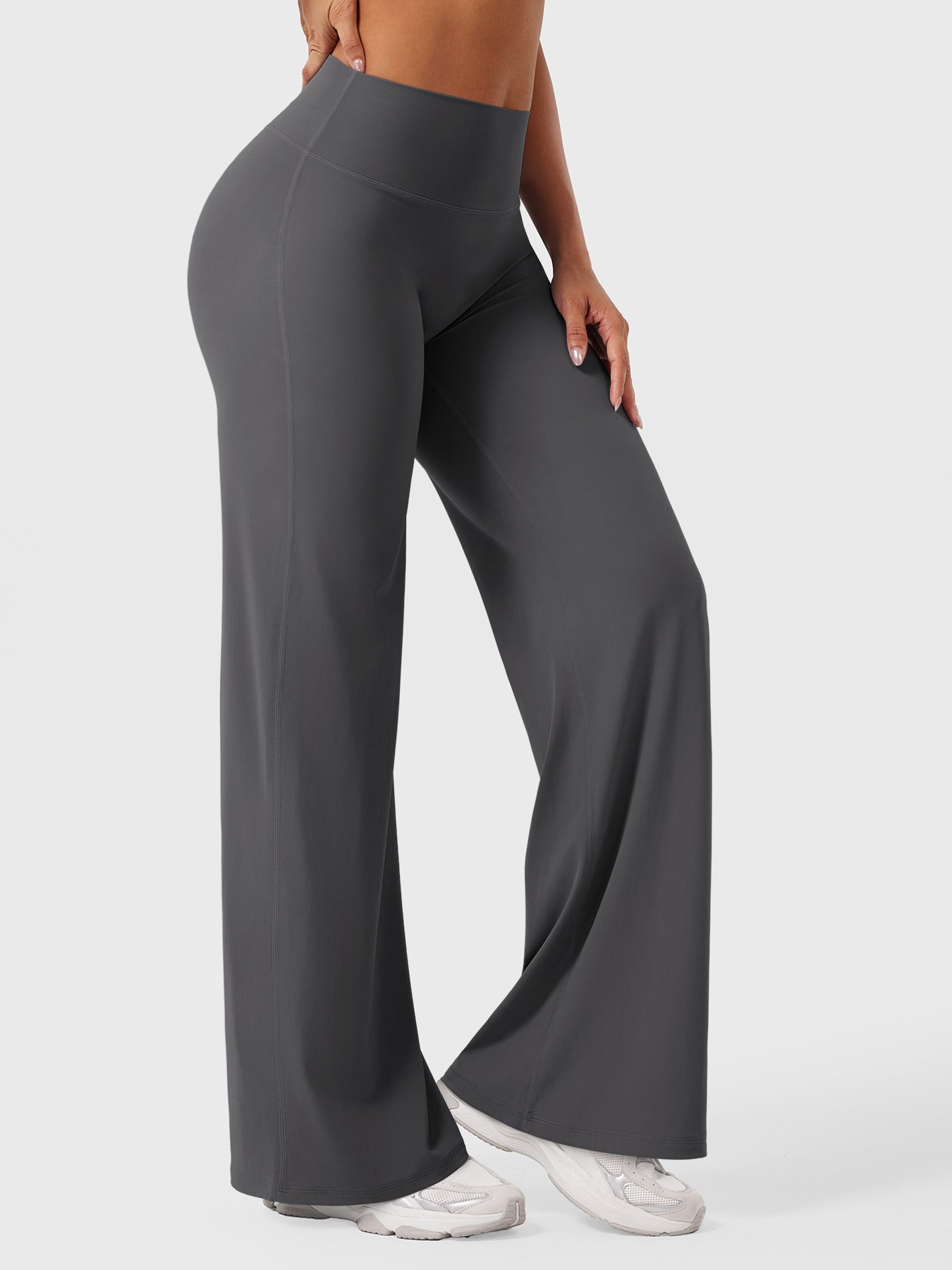 Yeoreo | The High-Waist Seamless-Front Straight-Leg Leggings