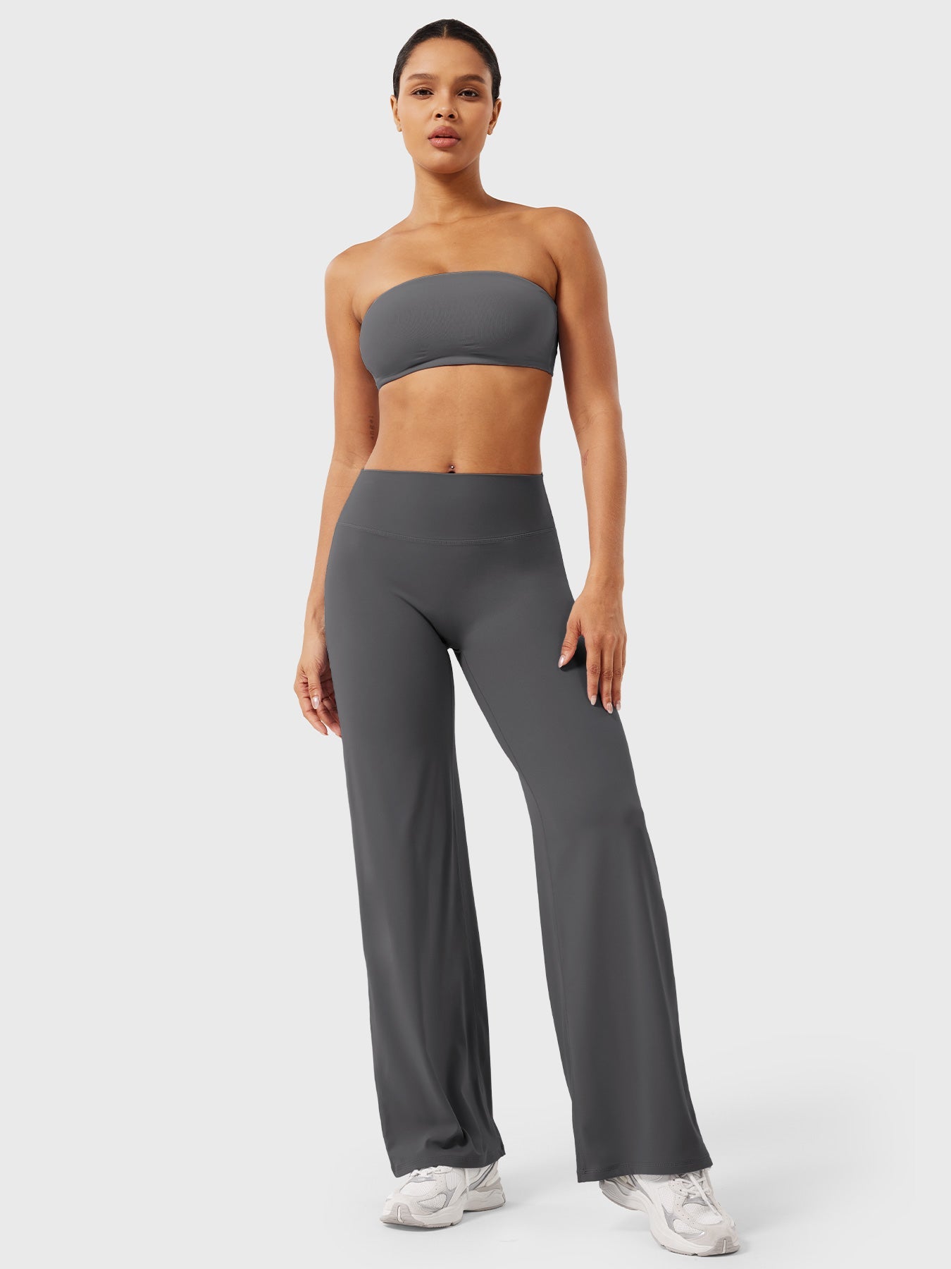 Yeoreo | The High-Waist Seamless-Front Straight-Leg Leggings