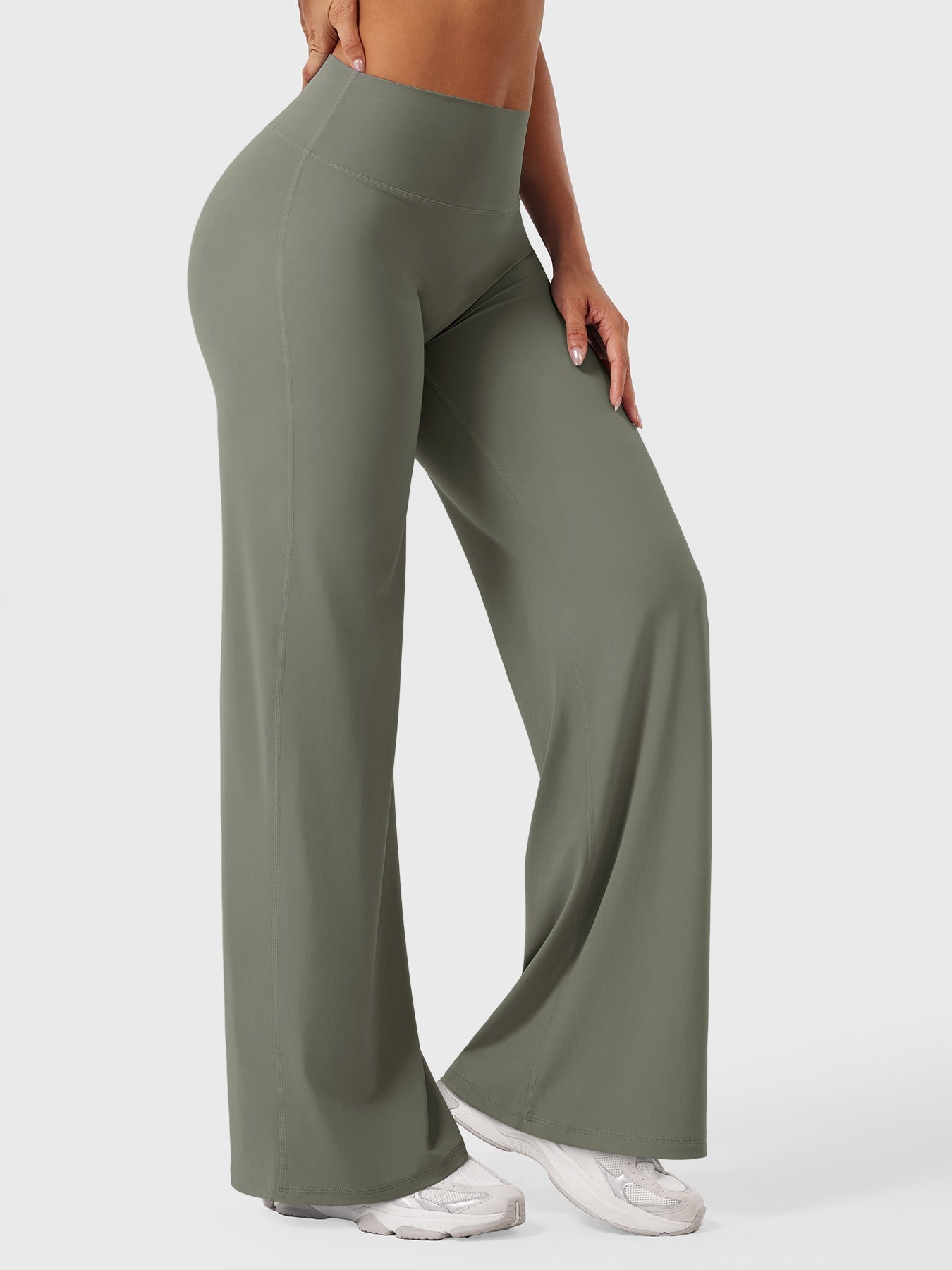 Yeoreo | The High-Waist Seamless-Front Straight-Leg Leggings