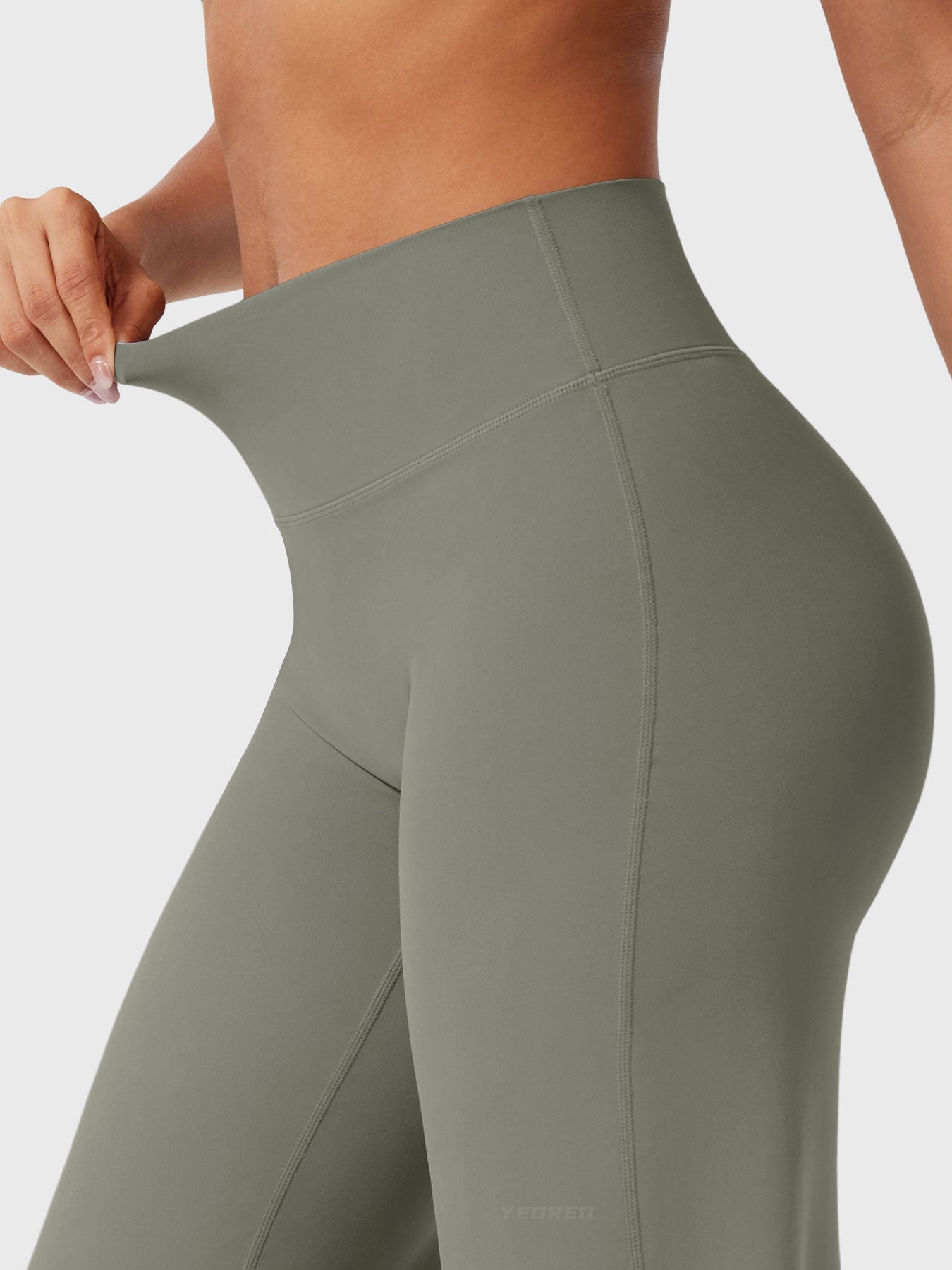 Yeoreo | The High-Waist Seamless-Front Straight-Leg Leggings