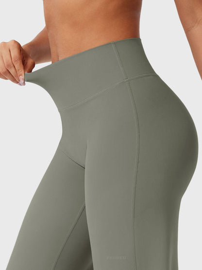 Yeoreo | The High-Waist Seamless-Front Straight-Leg Leggings