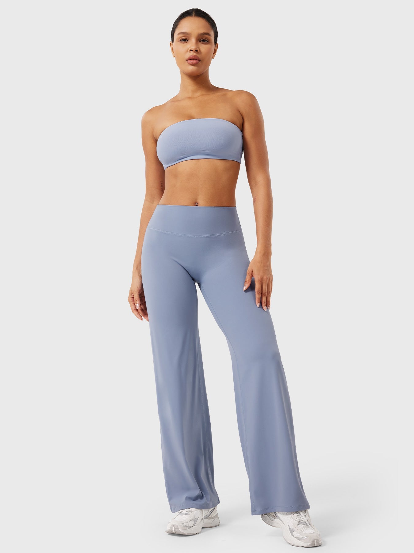 Yeoreo | The High-Waist Seamless-Front Straight-Leg Leggings