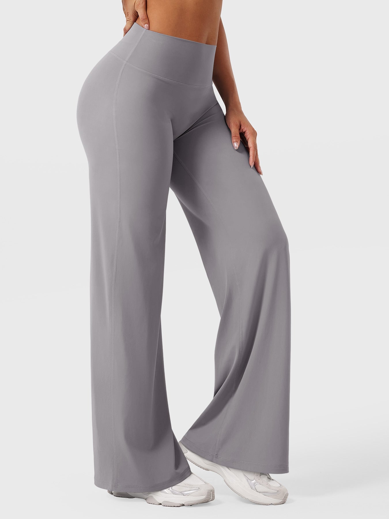 Yeoreo | The High-Waist Seamless-Front Straight-Leg Leggings