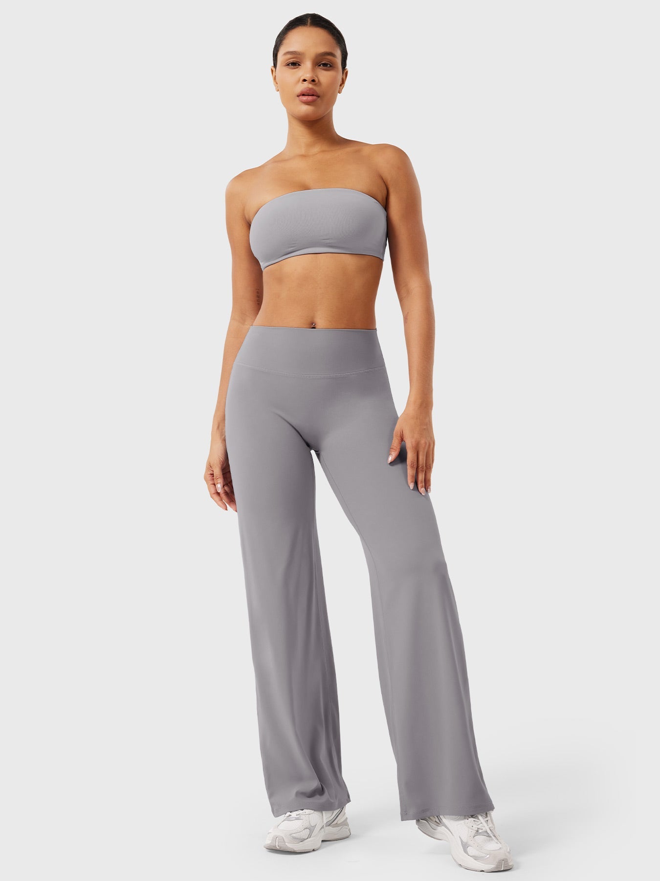Yeoreo | The High-Waist Seamless-Front Straight-Leg Leggings