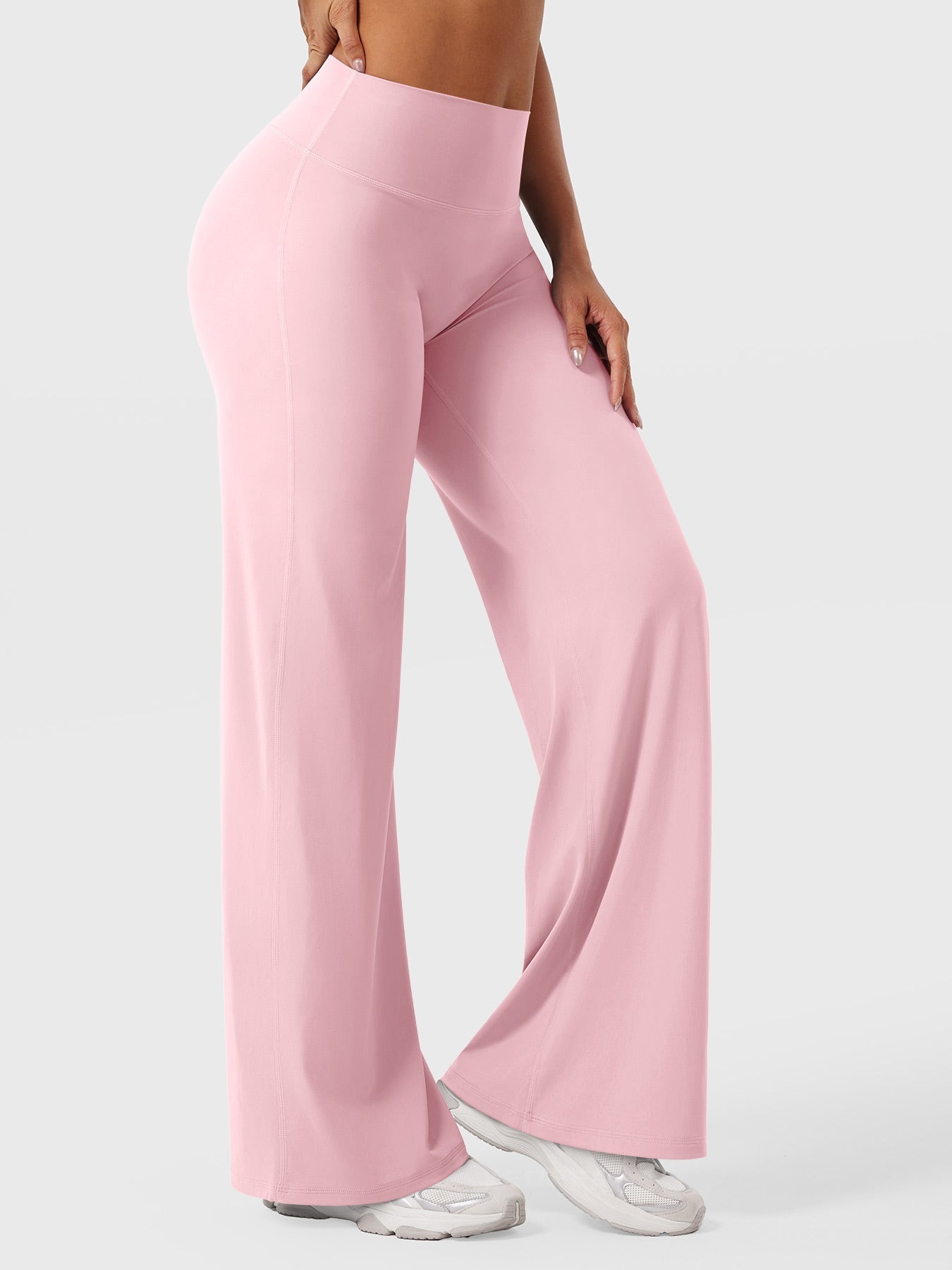Yeoreo | The High-Waist Seamless-Front Straight-Leg Leggings