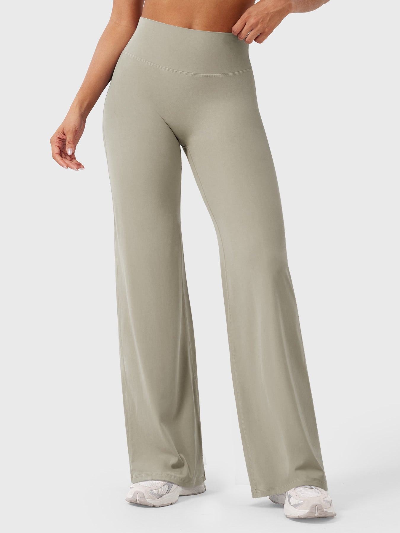 Yeoreo | The High-Waist Seamless-Front Straight-Leg Leggings