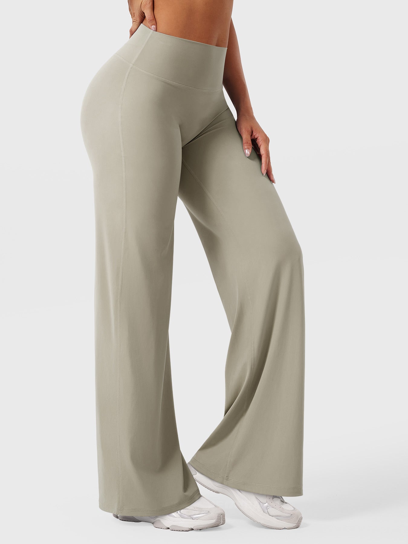 Yeoreo | The High-Waist Seamless-Front Straight-Leg Leggings