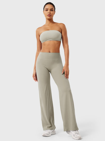 Yeoreo | The High-Waist Seamless-Front Straight-Leg Leggings