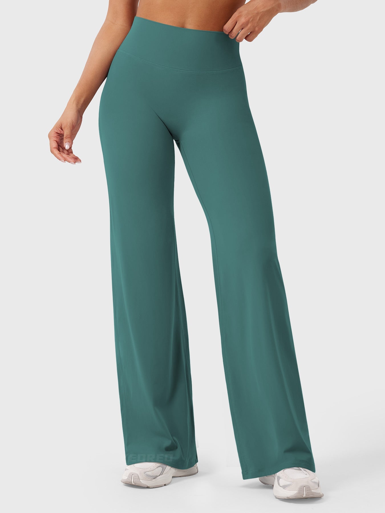 Yeoreo | The High-Waist Seamless-Front Straight-Leg Leggings