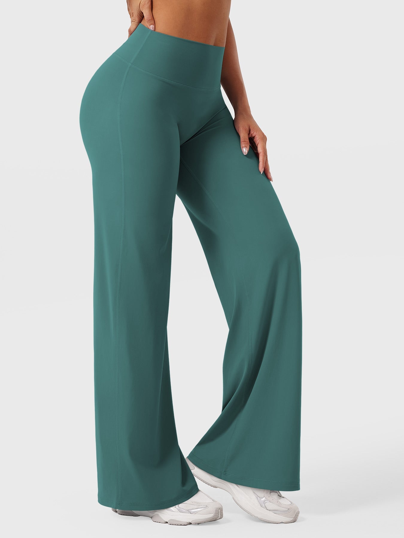 Yeoreo | The High-Waist Seamless-Front Straight-Leg Leggings