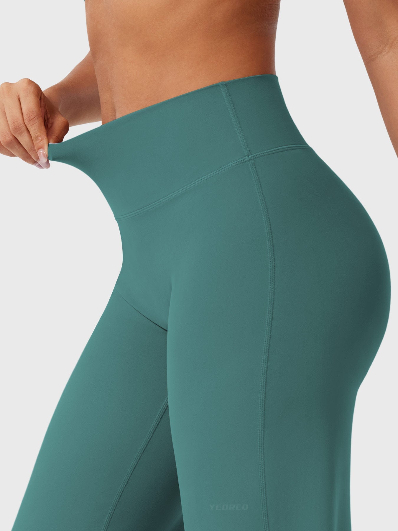 Yeoreo | The High-Waist Seamless-Front Straight-Leg Leggings