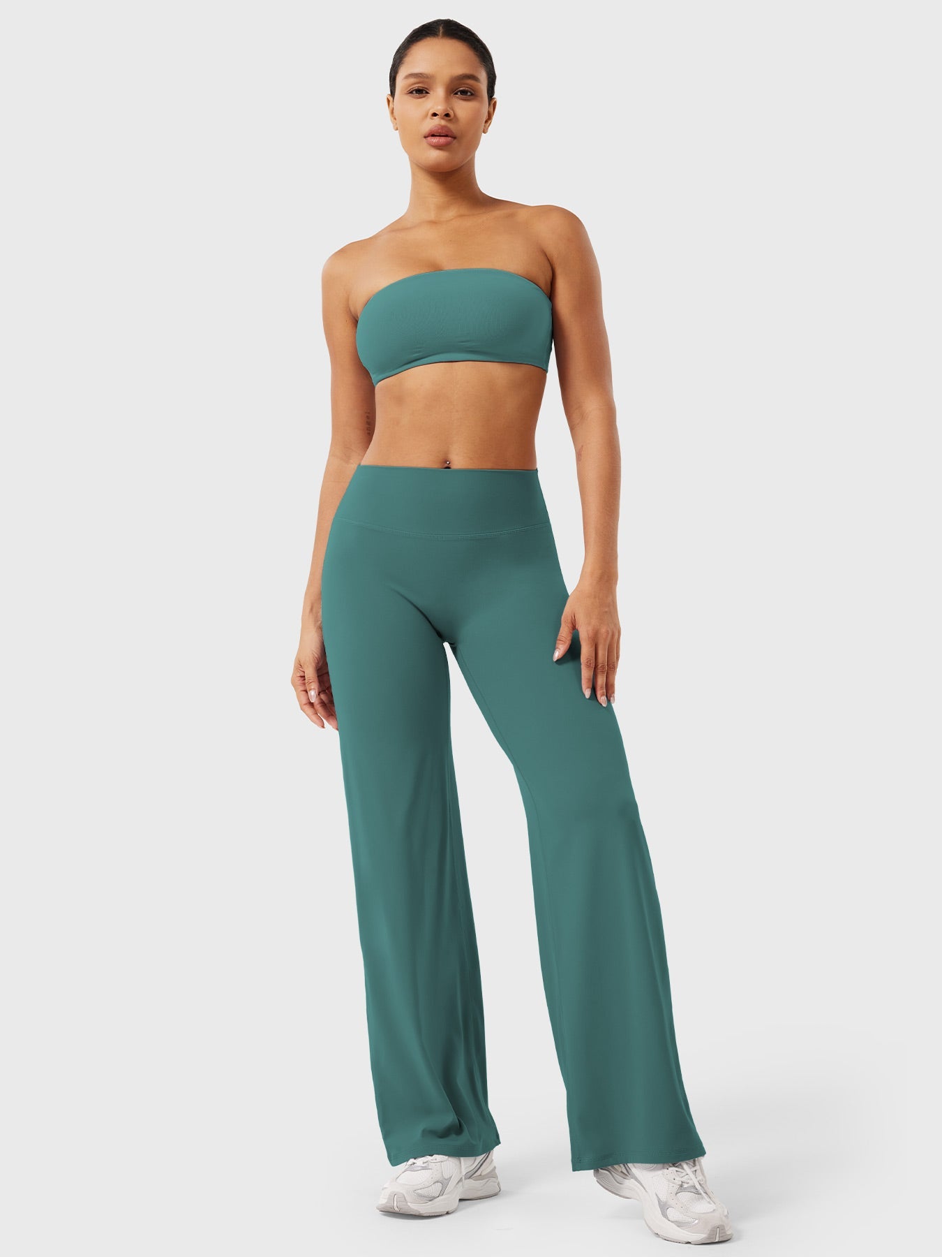Yeoreo | The High-Waist Seamless-Front Straight-Leg Leggings