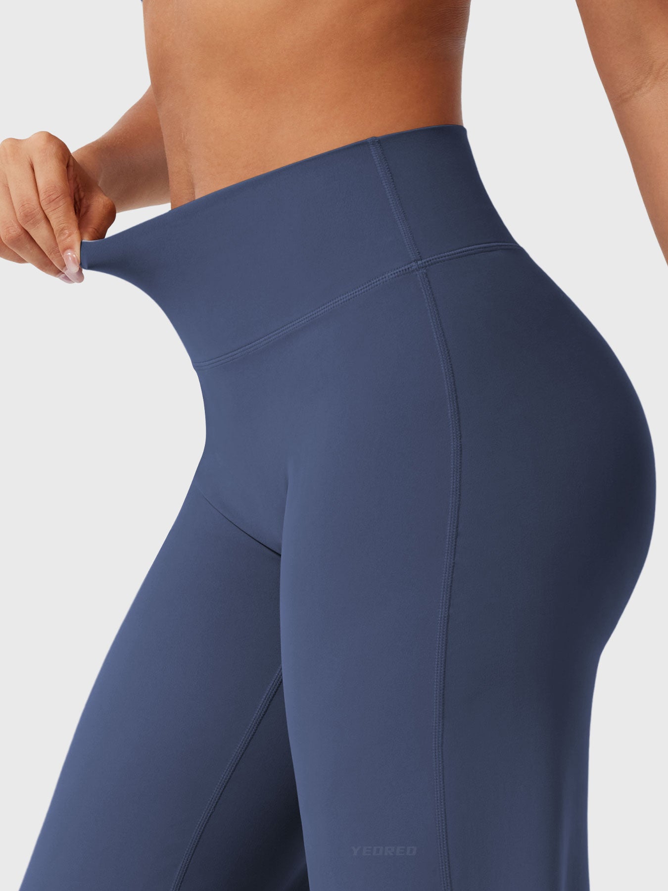 Yeoreo | The High-Waist Seamless-Front Straight-Leg Leggings