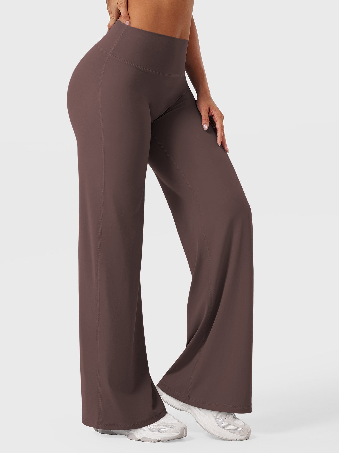 Yeoreo | The High-Waist Seamless-Front Straight-Leg Leggings