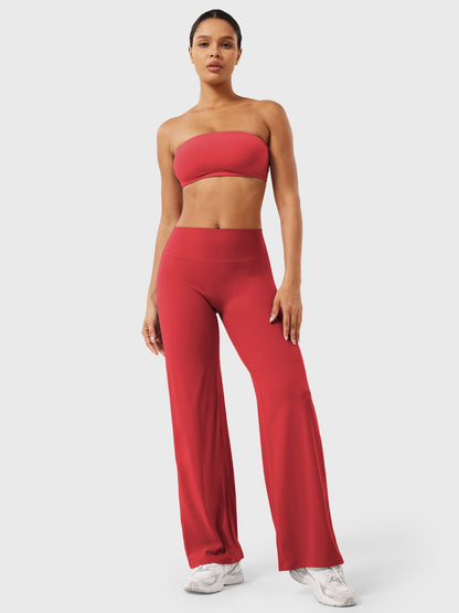 Yeoreo | The High-Waist Seamless-Front Straight-Leg Leggings