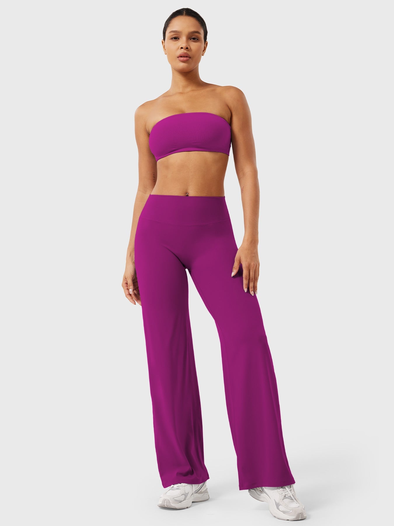 Yeoreo | The High-Waist Seamless-Front Straight-Leg Leggings