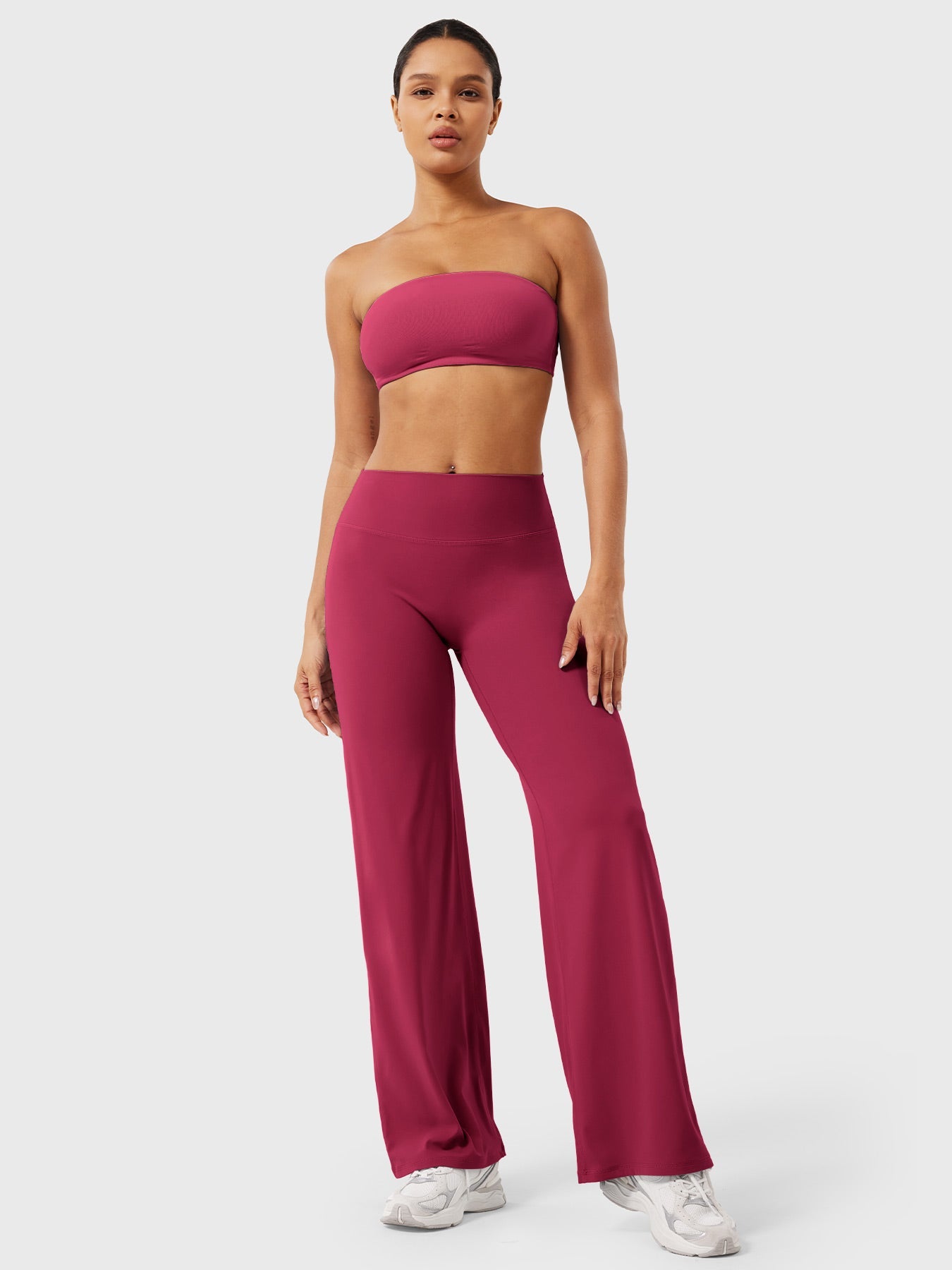 Yeoreo | The High-Waist Seamless-Front Straight-Leg Leggings